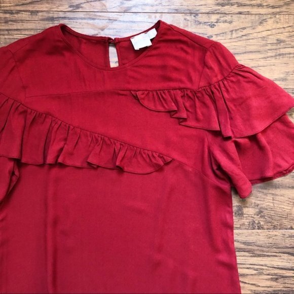 New ASOS Short Sleeve Drop Waist‎ Dress with Ruffles - Picture 6 of 9